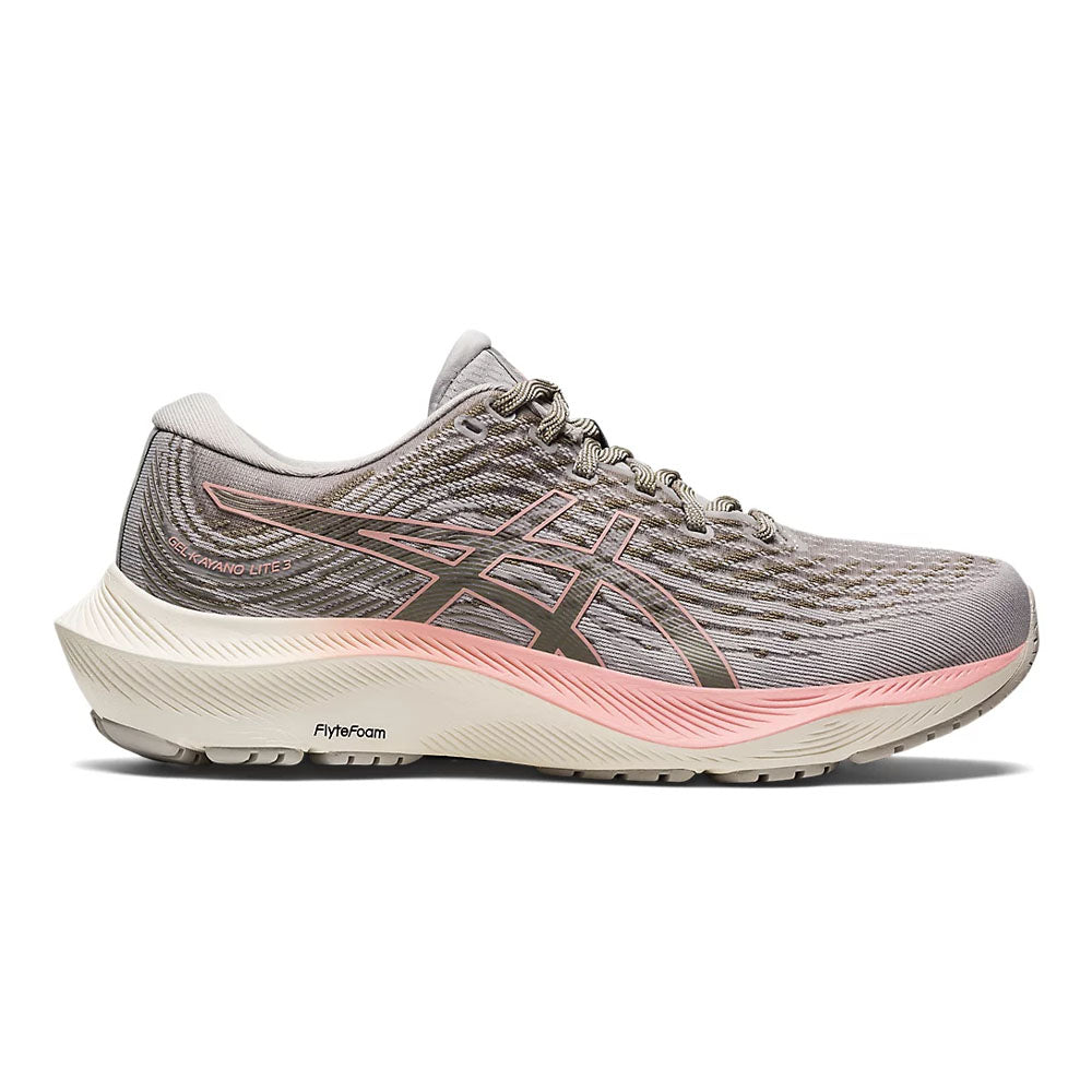 Women's Asics GEL-Kayano Lite 3, Oyster Grey/Frosted Rose, 11 B Medium