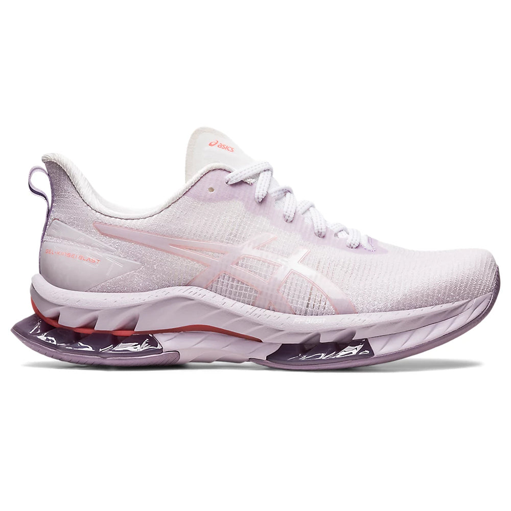 Women's Asics GEL-Kinsei Blast LE 2, White/Papaya, 9.5 B Medium