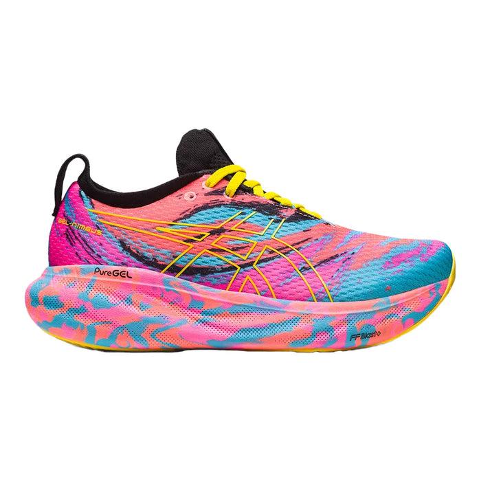 Women's Asics Gel-Nimbus 25, Aquarium/Vibrant Yellow, 11 B Medium