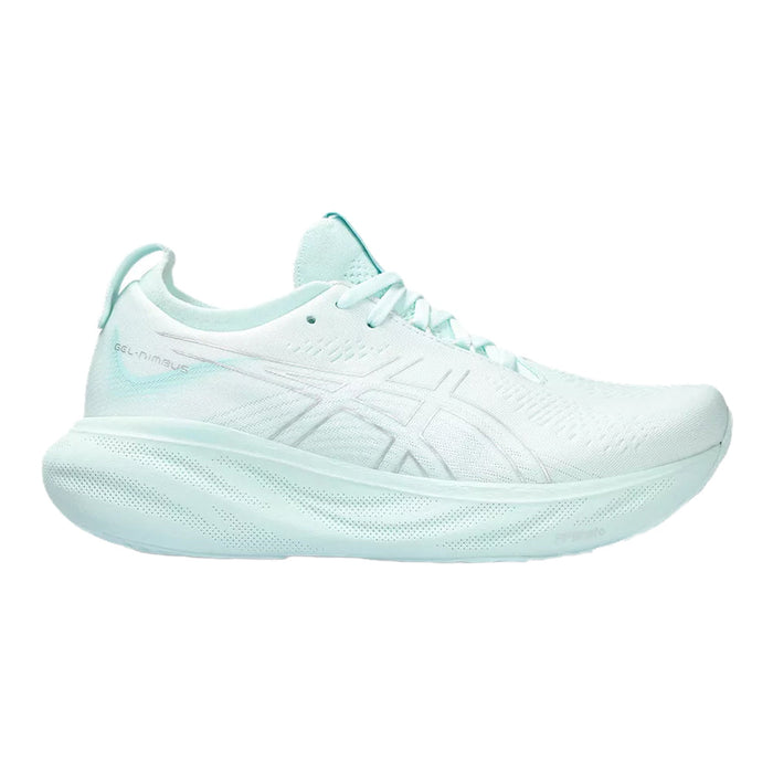 Women's Asics Gel-Nimbus 25, Soothing Sea/Pure Silver, 5 B Medium