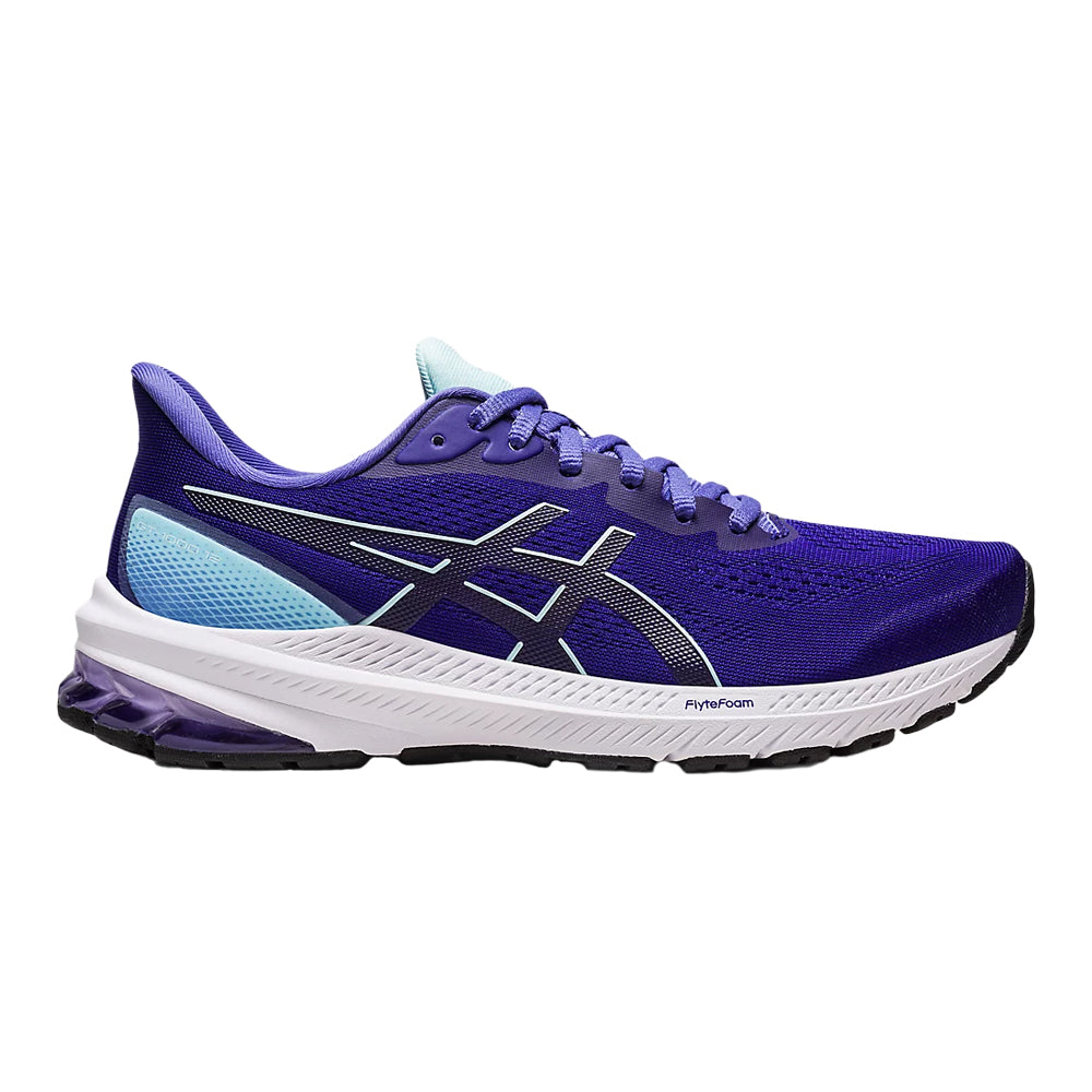 Women's Asics GT-1000 12, Eggplant/Aquamarine, 10 D Wide