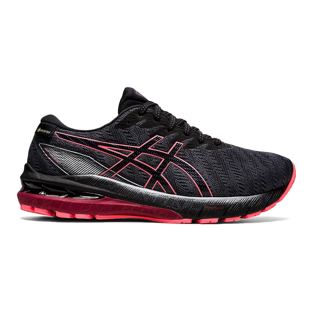 Women's Asics GT-2000 10 GTX, Carrier Grey/Black, 8 B Medium