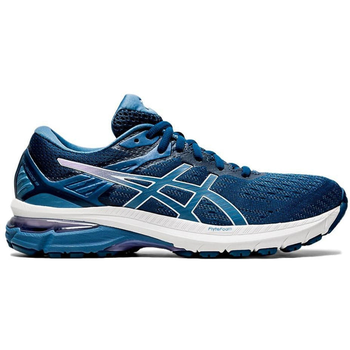 Women's Asics GT-2000 9, Mako Blue/Grey Floss, 7 D Wide