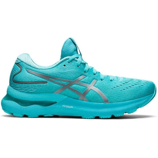 Women's Asics Gel-Nimbus 24 Lite-Show, Lite-Show/Ice Mint, 7.5 B Medium