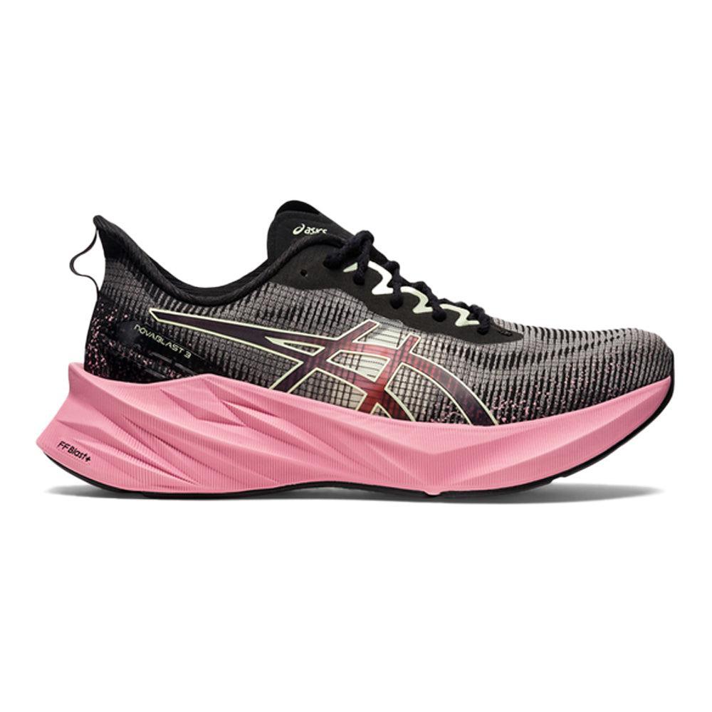 Women's Asics Novablast 3 LE, Black/Pink Rave, 7.5 B Medium