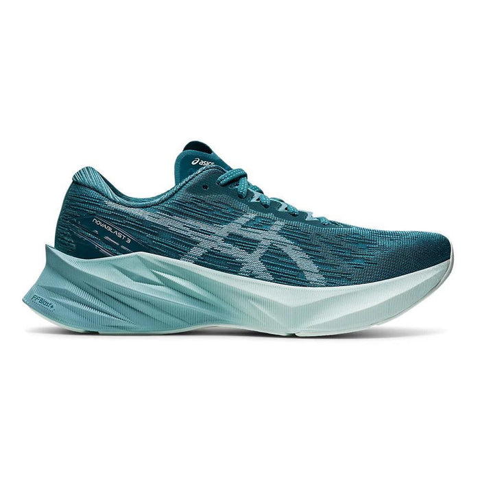 Women's Asics Novablast 3, Misty Pine/Smoke Blue, 5.5 B Medium