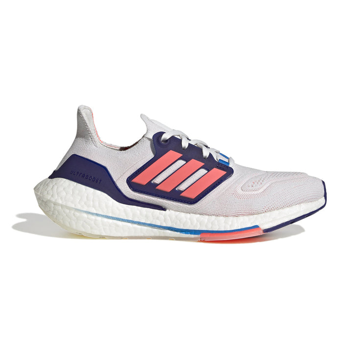 Women's Adidas Ultraboost 22, Crystal White/Turbo/Legacy Indigo, 6.5 B Medium