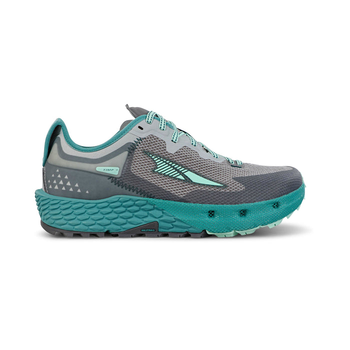 Women's Altra Timp 4, Gray/Teal, 7 B Medium