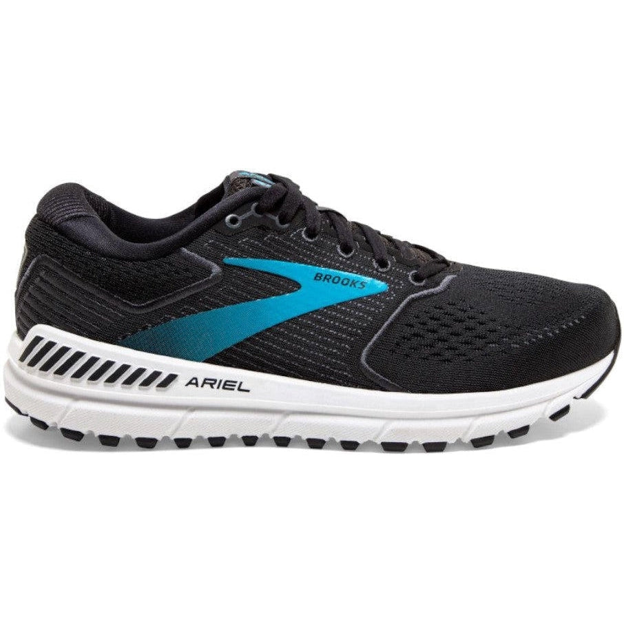 Women's Brooks Ariel '20, Black/Ebony/Blue, 9 D Wide