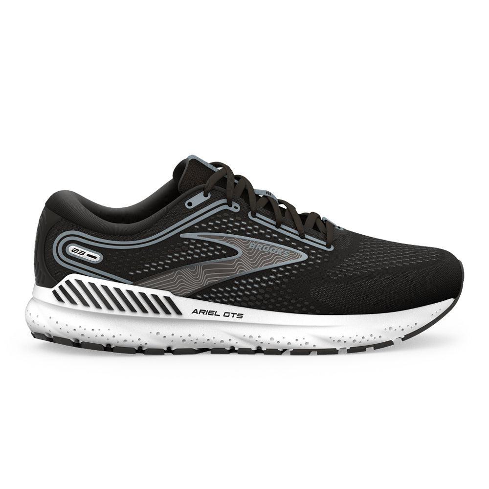 Women's Brooks Ariel GTS 23, Black/Grey/White, 7.5 B Medium