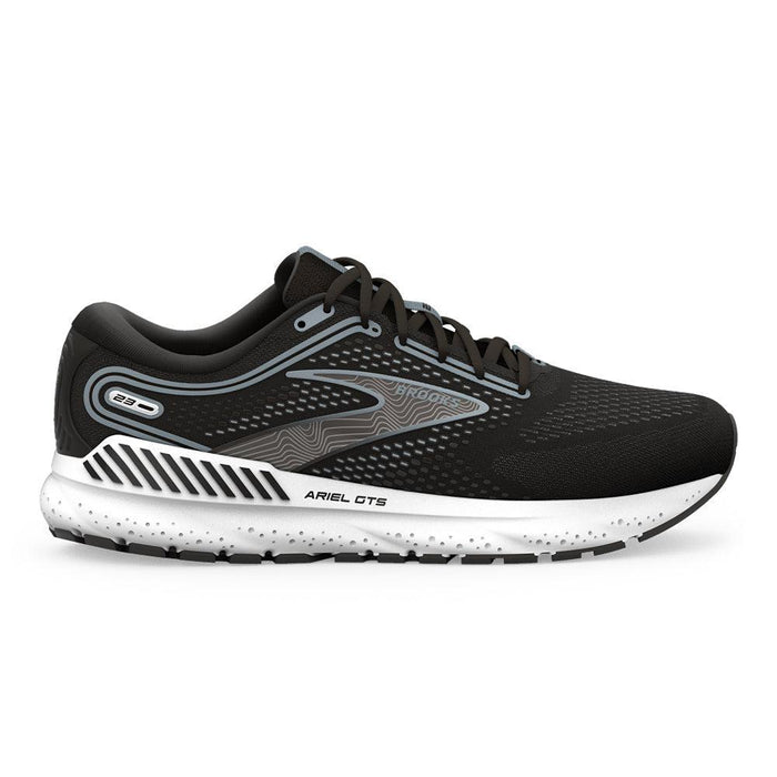 Women's Brooks Ariel GTS 23, Black/Grey/White, 8.5 2E Extra Wide