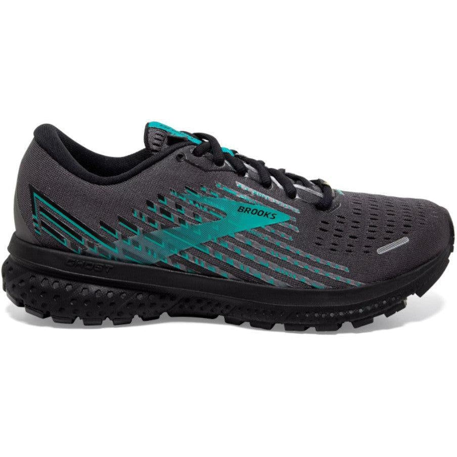 Women's Brooks Ghost 13 GTX, Black/Black/Peacock, 8 B Medium