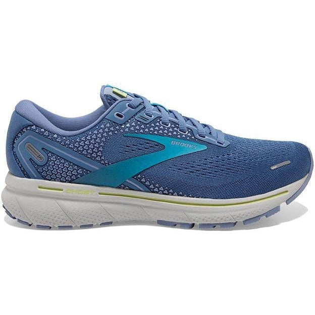 Women's Brooks Ghost 14, Blue/Ocean/Oyster, 7.5 B Medium