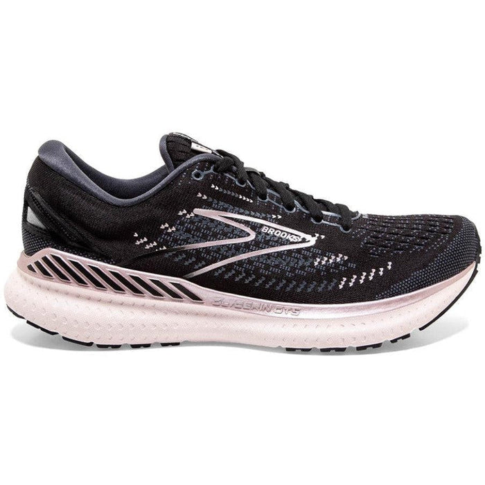 Women's Brooks Glycerin GTS 19, Black/Ombre/Metallic, 11 D Wide