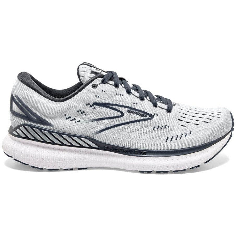 Women's Brooks Glycerin GTS 19, Grey/Ombre/White, 8 D Wide