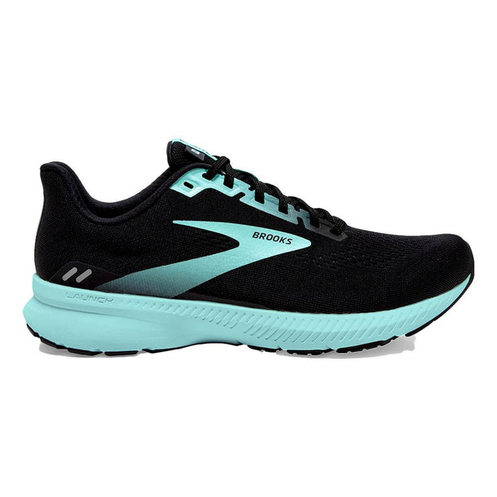 Women's Brooks Launch 8, Black/Ebony/Blue Tint, 7.5 B Medium