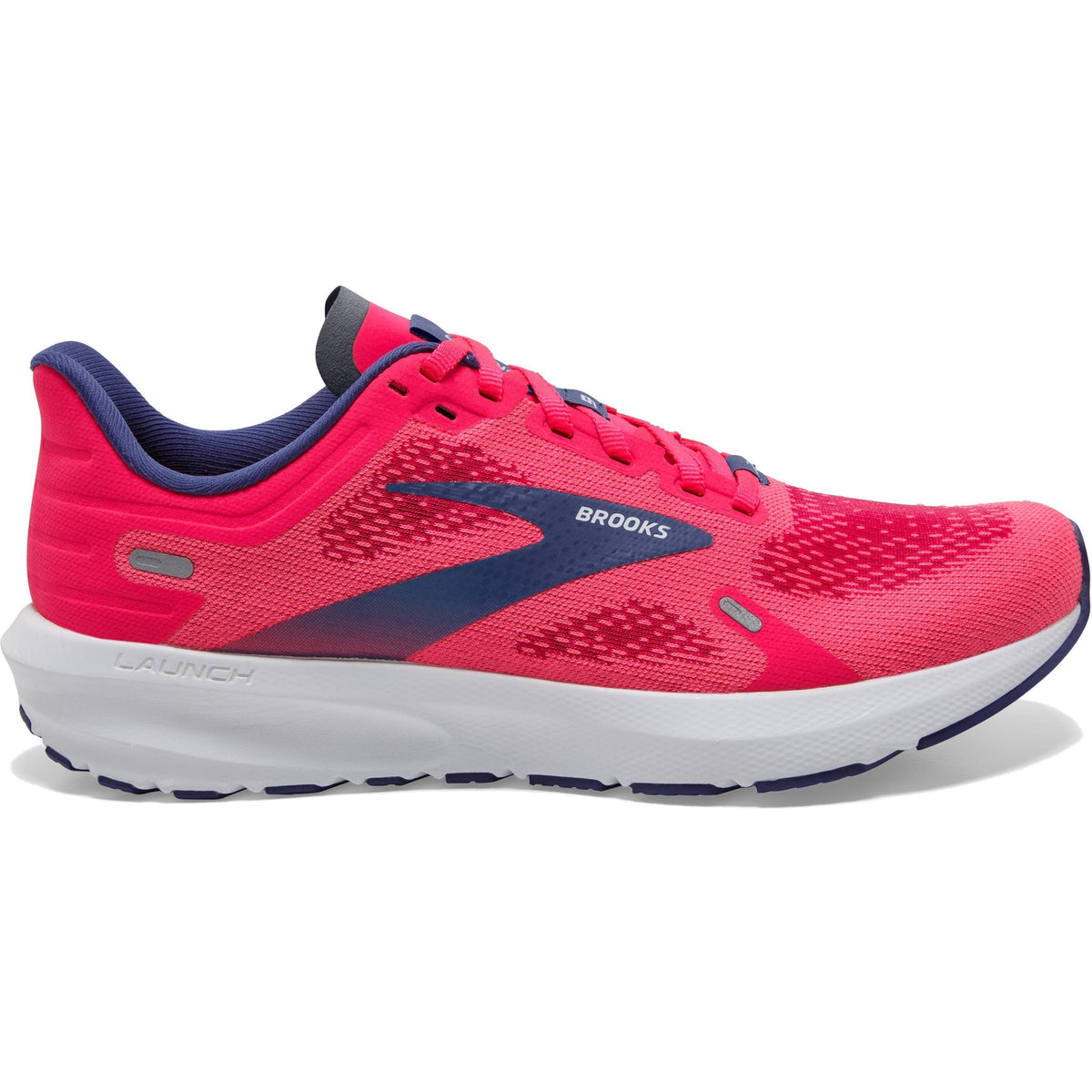 Women's Brooks Launch 9, Pink/Fuchsia/Cobalt, 7.5 B Medium