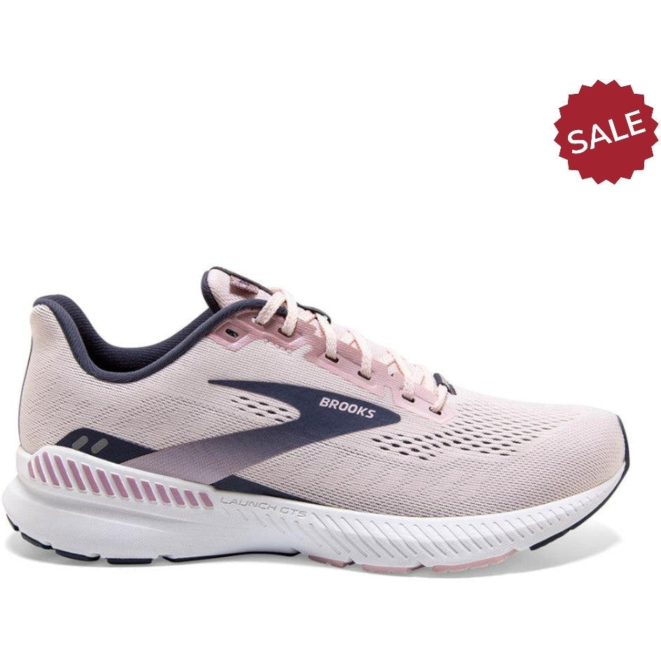 Women's Brooks Launch GTS 8, Primrose/Ombre/Metallic, 8.5 B Medium