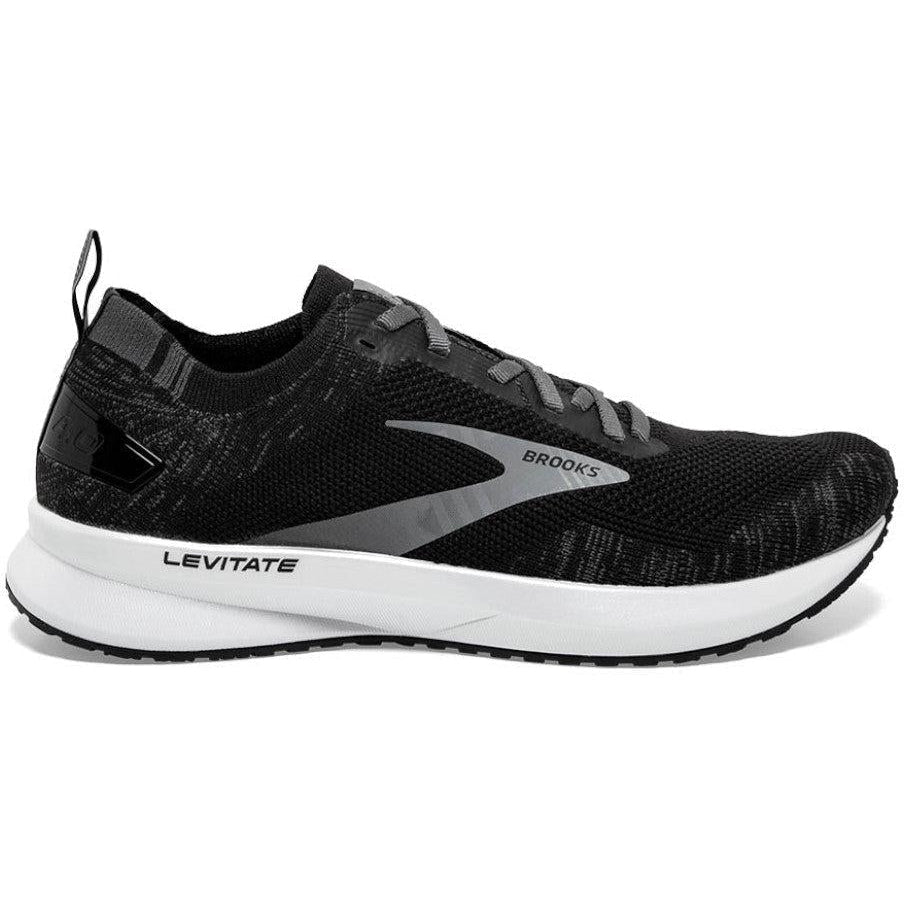 Women's Brooks Levitate 4, Black/Blackened Pearl/White, 5.5 B Medium