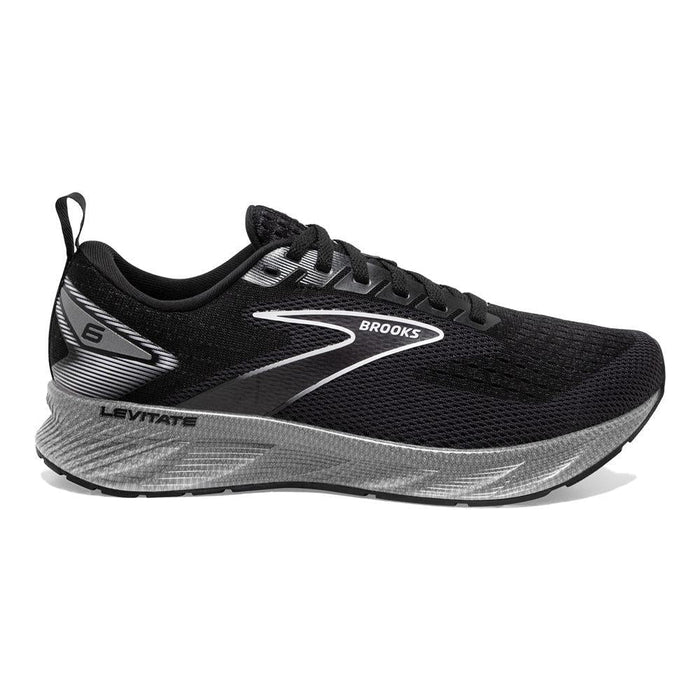 Women's Brooks Levitate 6, Black/Blackened Pearl/White, 11.5 B Medium