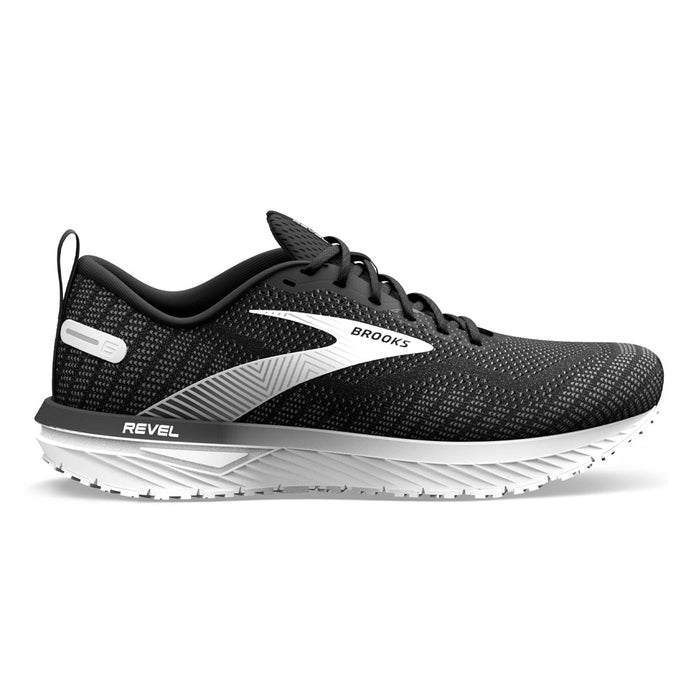 Women's Brooks Revel 6, Black/Blackened Pearl/White, 10.5 B Medium