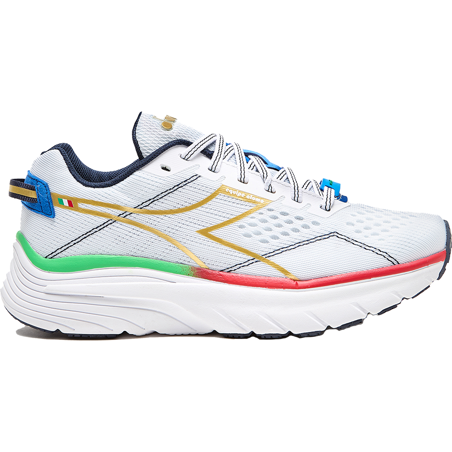 Women's Diadora Equipe Atomo, White/Gold, 6 B Medium
