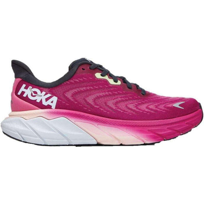 Women's Hoka One One Arahi 6, Festival Fuchsia/Ibis Rose, 9 B Medium