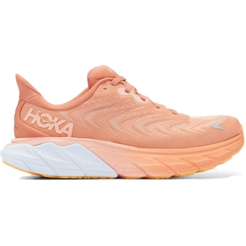 Women's Hoka Arahi 6, Sun Baked/Shell Coral, 8 B Medium