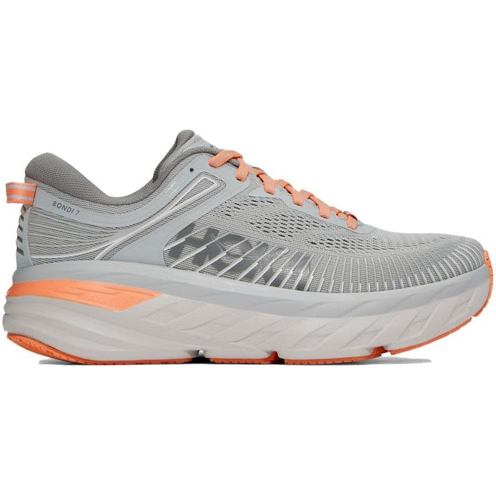 Women's Hoka One One Bondi 7, Harbor Mist/Sharkskin, 8.5 D Wide