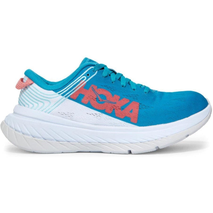 Women's Hoka Carbon X, Caribbean Sea/White, 9 B Medium