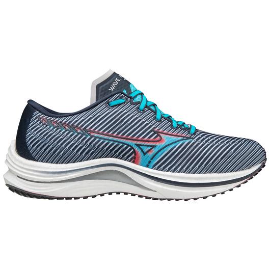 Women's Mizuno Wave Rebellion, India Ink/Scuba Blue, 7.5 B Medium