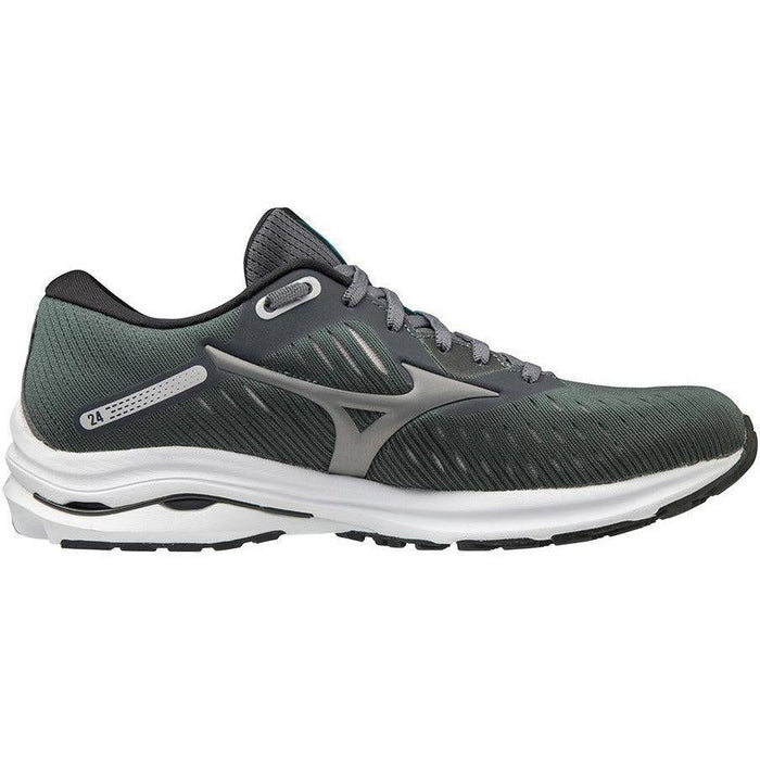 Women's Mizuno Wave Rider 24, Castlerock/Phantom, 12 B Medium