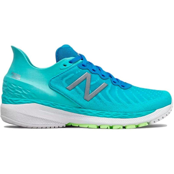 Women's New Balance Fresh Foam 860 v11, Virtual Sky/Bleached Lime Glo, 6 B Medium