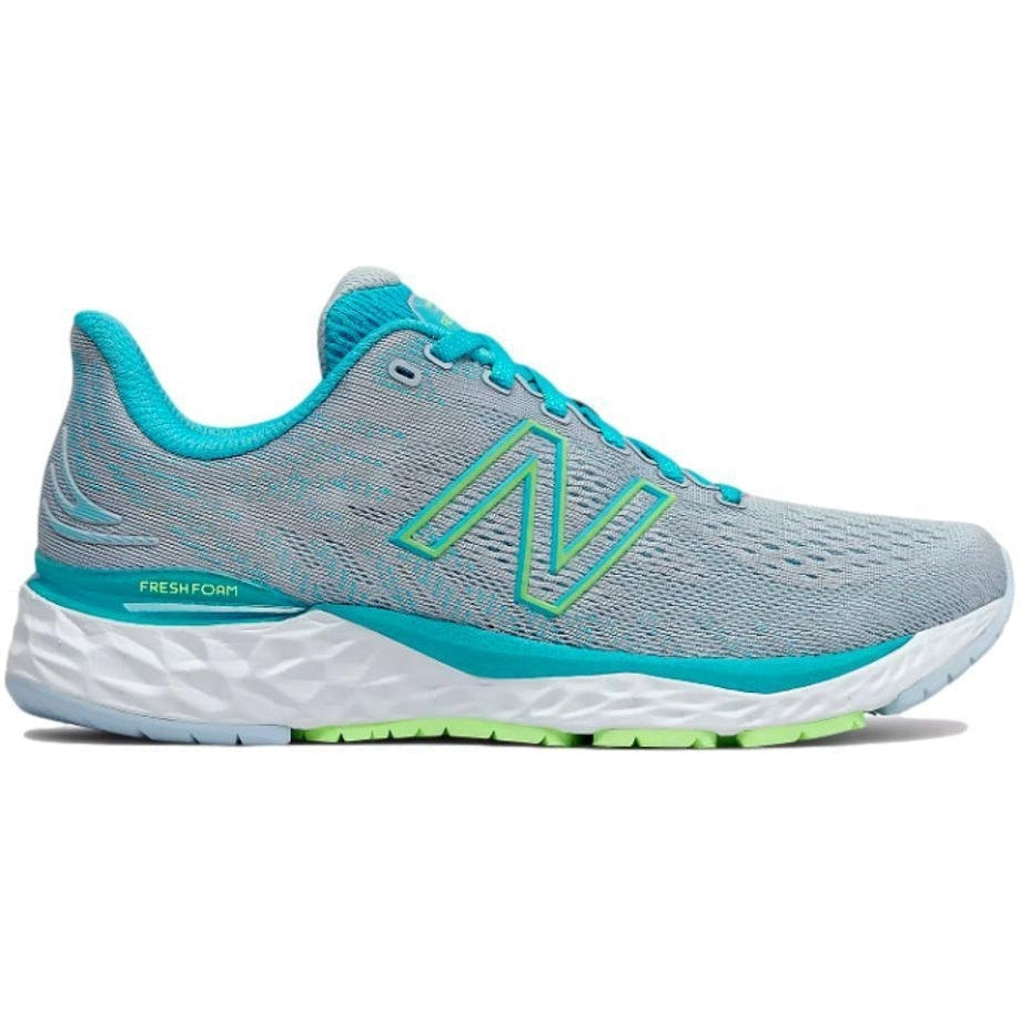 Women's New Balance Fresh Foam 880 v11, Arctic Fox/UV Glo, 5.5 B Medium