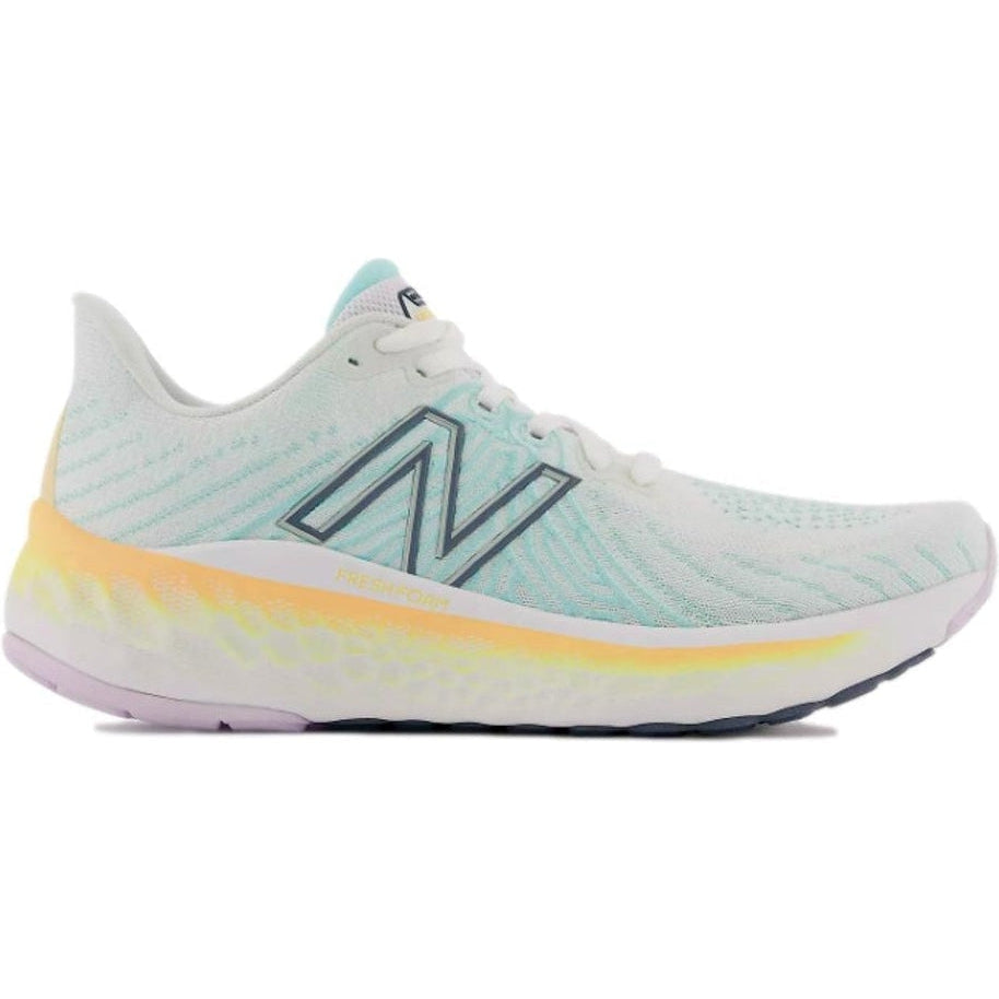 Women's New Balance Fresh Foam Vongo v5, White/Light Mango, 8.5 B Medium