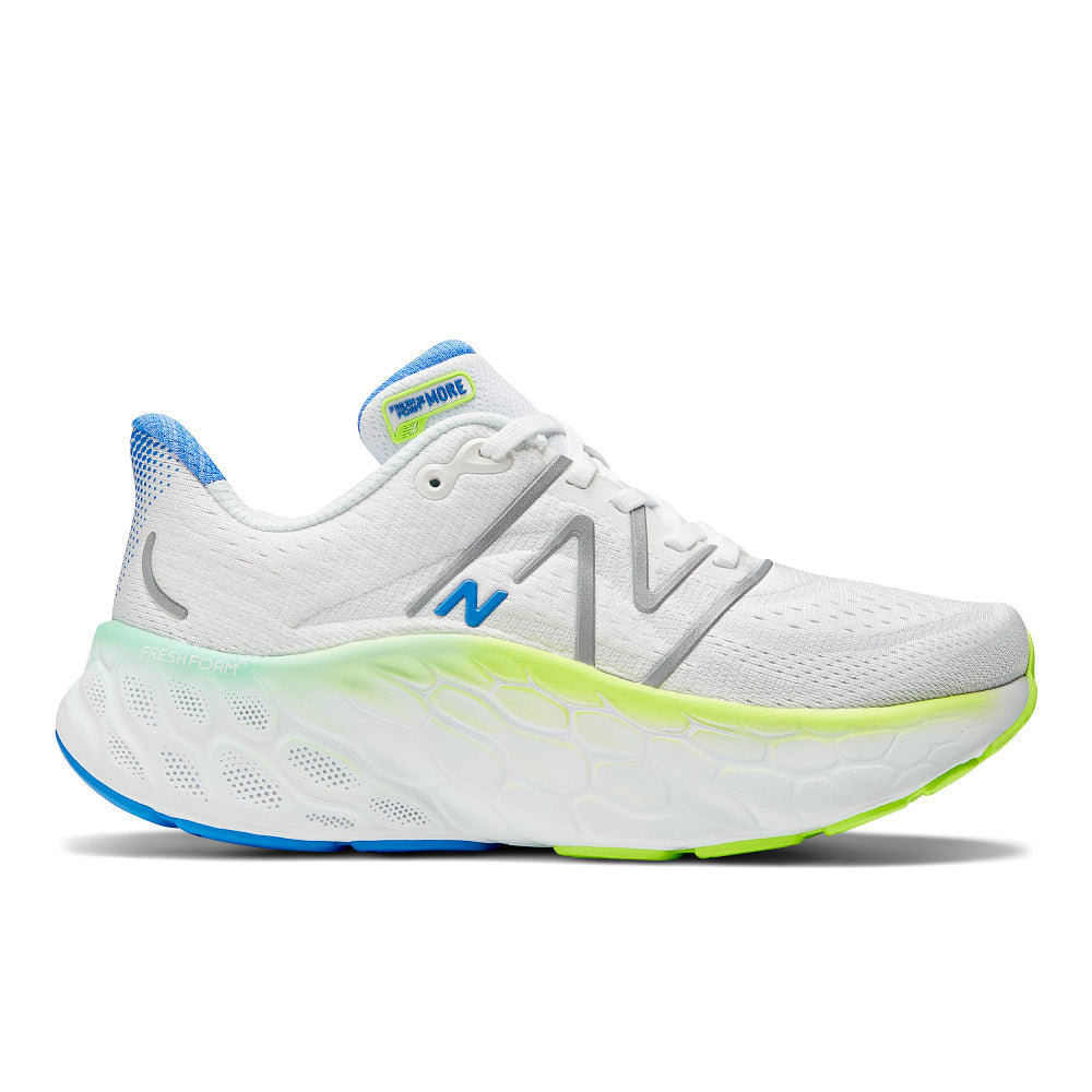 Women's New Balance Fresh Foam X More v4, White, 7 B Medium