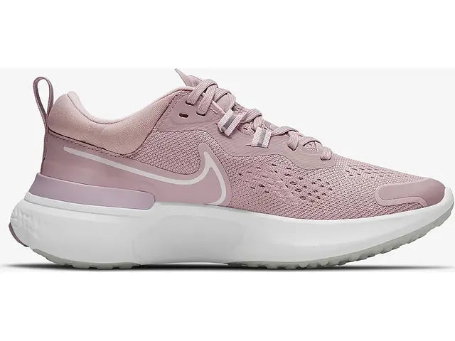 Women's Nike React Miler 2, Plum Chalk/White-Pink Foam, 9.5 B Medium