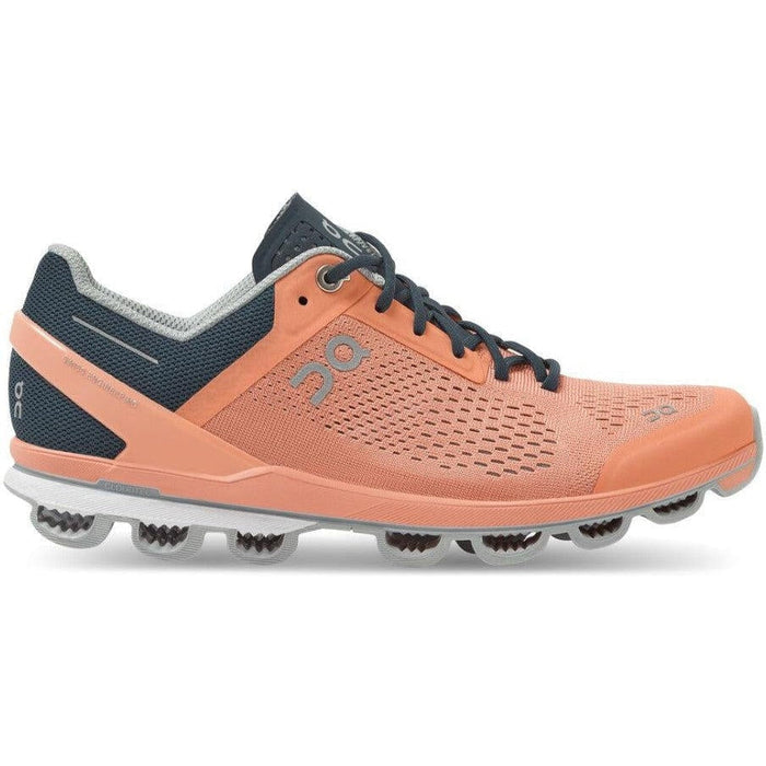 Women's On Cloudsurfer, Coral/Navy, 9.5 B Medium