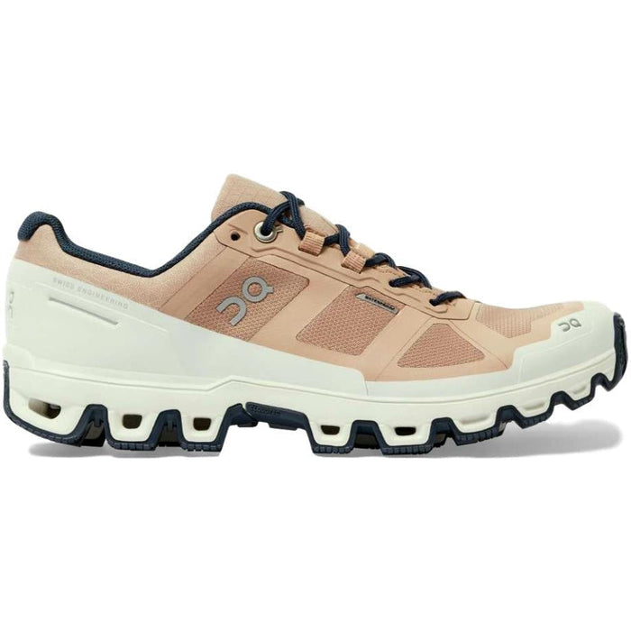 Women's On Cloudventure Waterproof, Rosebrown/Navy, 8 B Medium