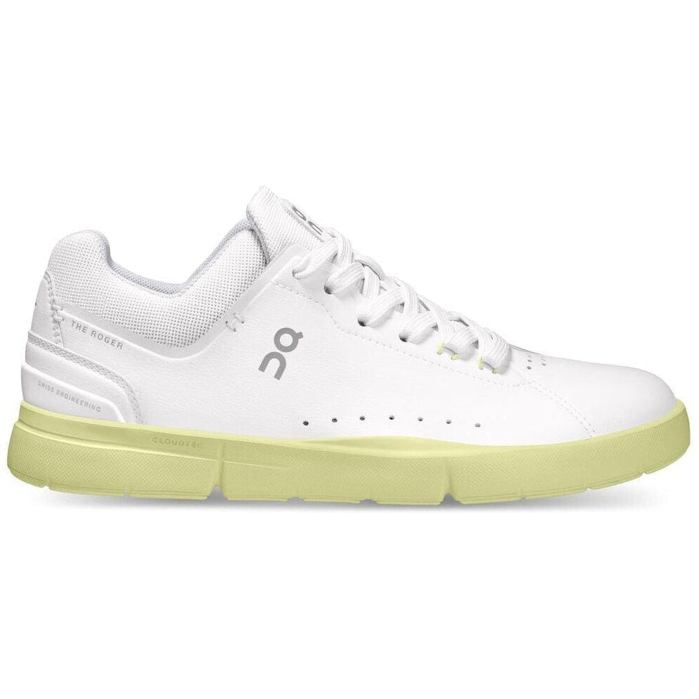 Women's ON The Roger Advantage, White/Hay, 8 B Medium