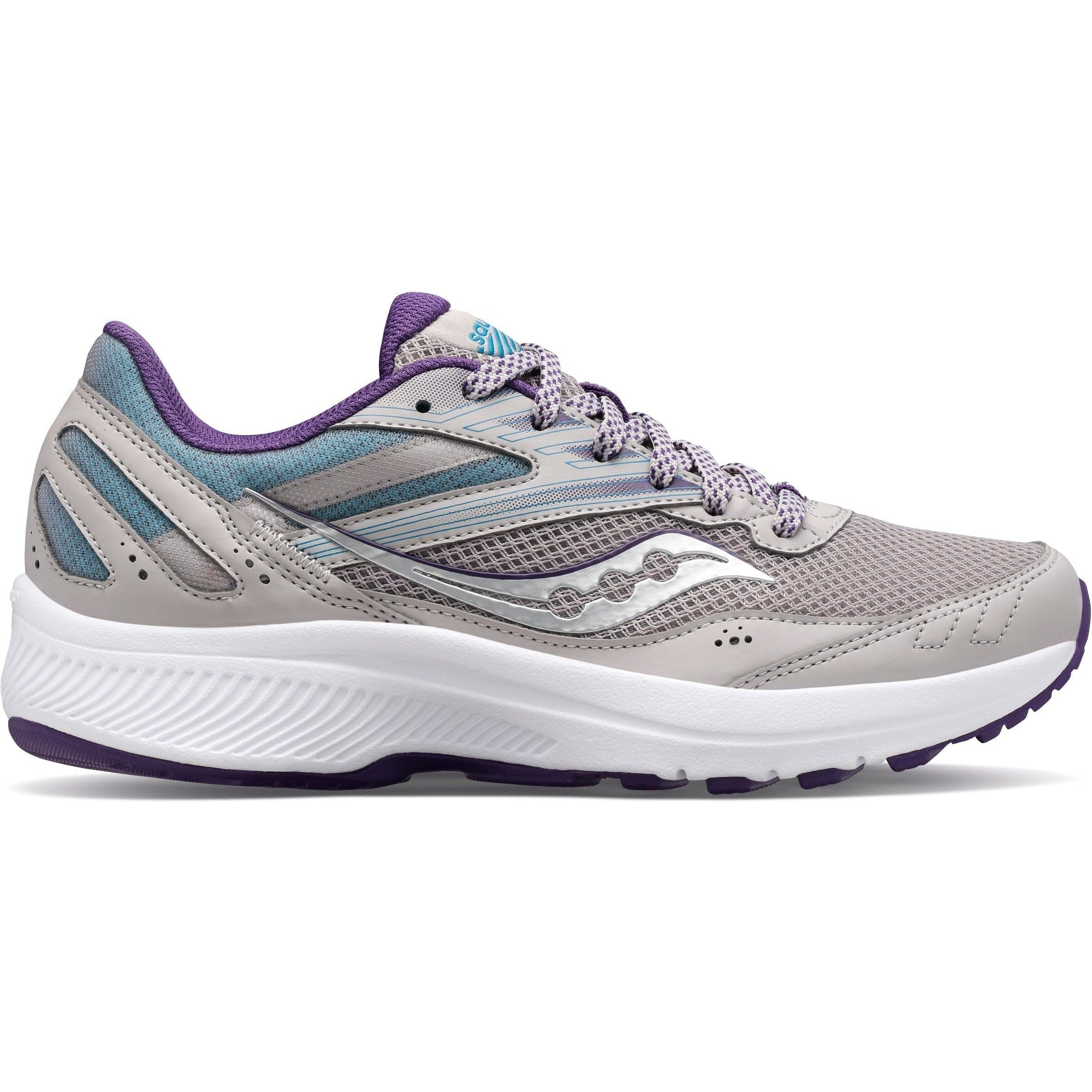 Women's Saucony Cohesion 15, Smoke/Grape Pop, 6.5 B Medium