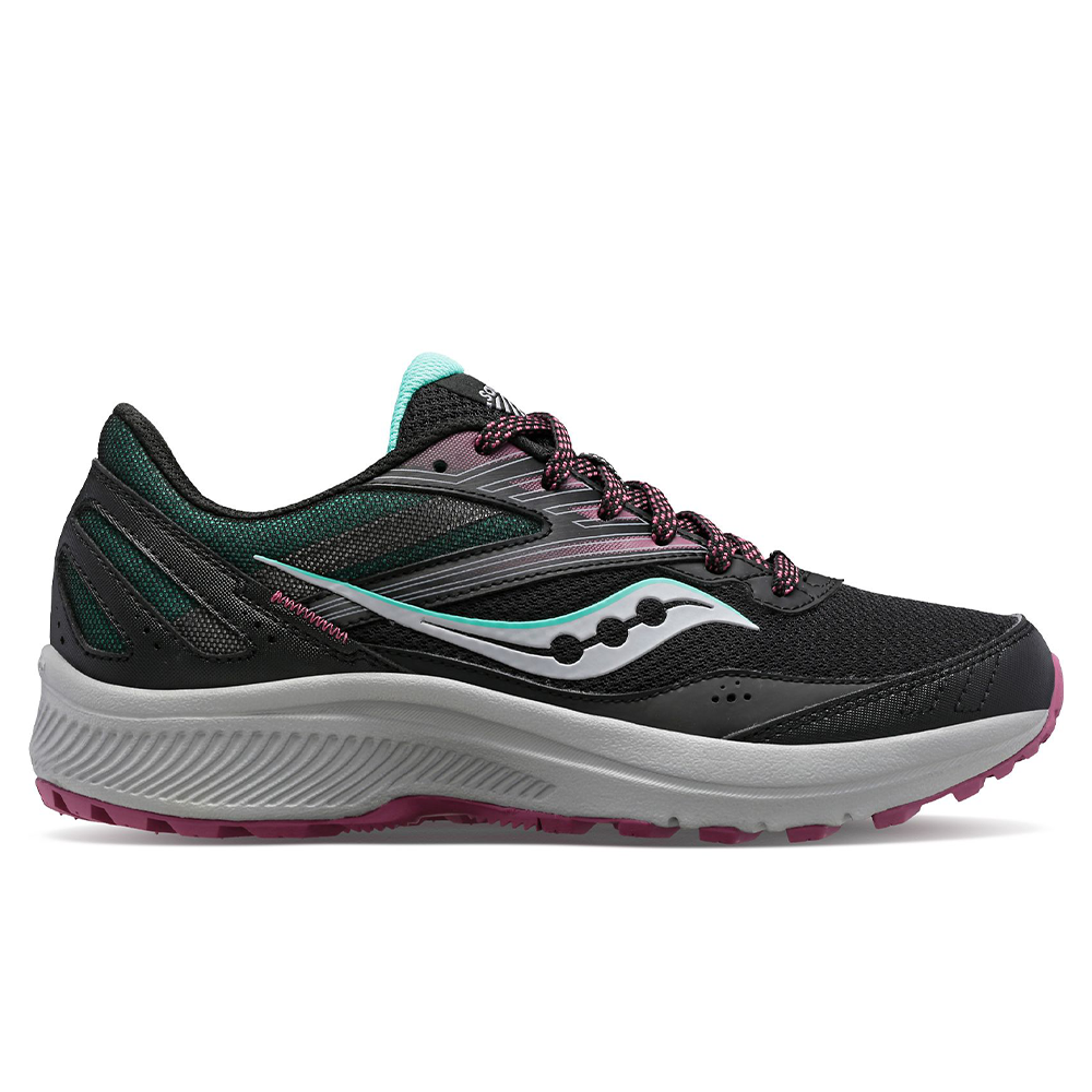 Women's Saucony Cohesion TR15, Black/Dusk/Mint, 8.5 D Wide