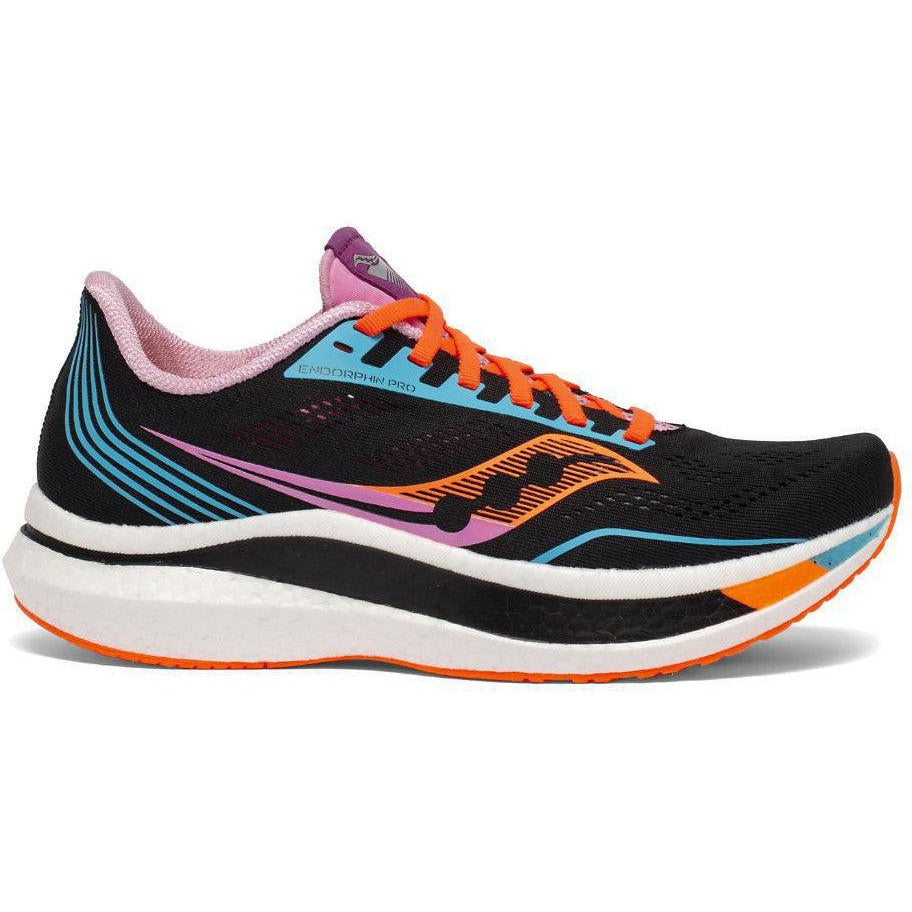 Women's Saucony Endorphin Pro, Future/Black, 7.5 B Medium
