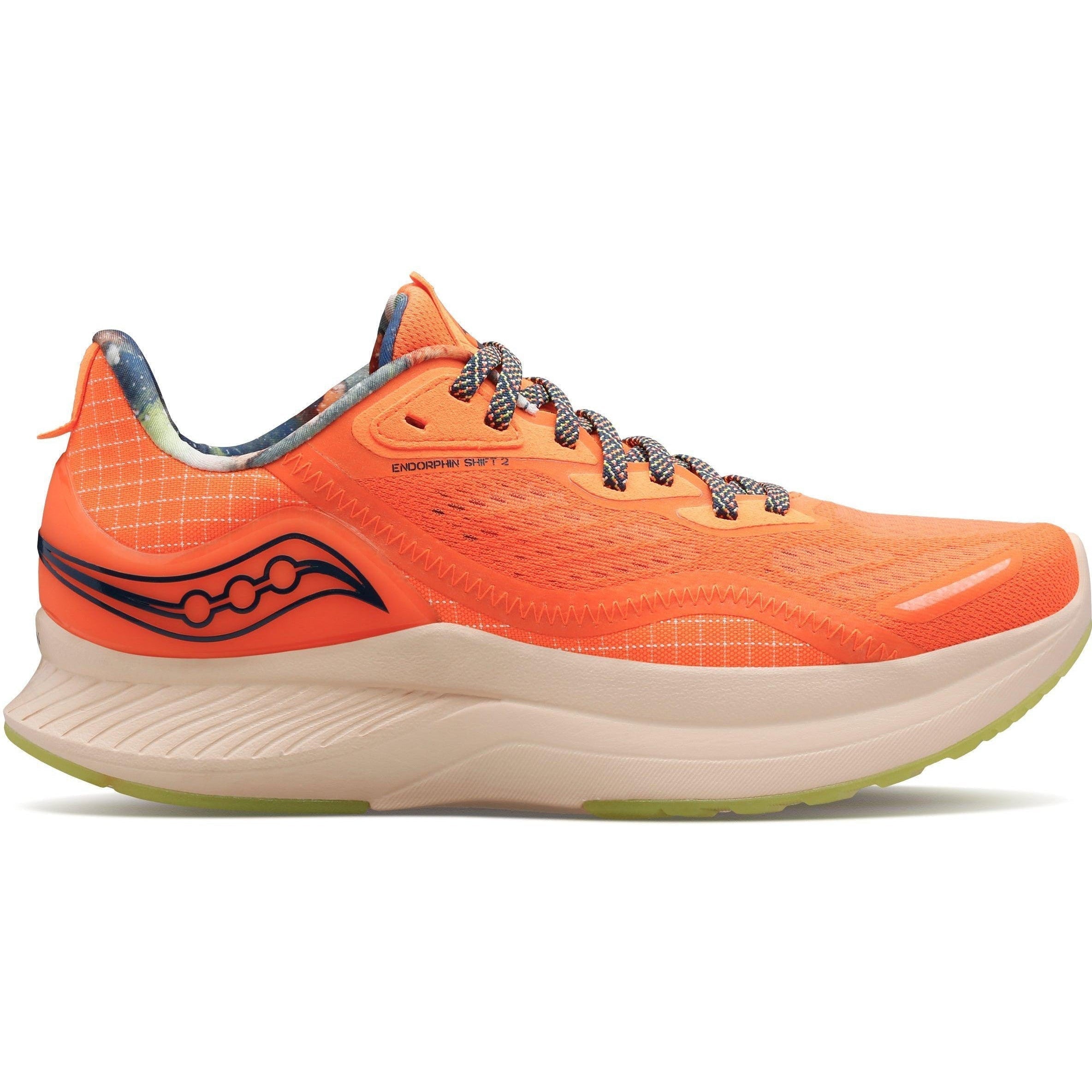 Women's Saucony Endorphin Shift 2, Oyster/Latigo Bay/Coral, 8 B Medium