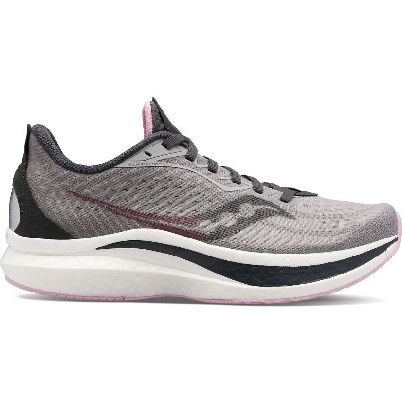 Women's Saucony Endorphin Speed 2, ALLOY/QUARTZ, 6.5 B Medium