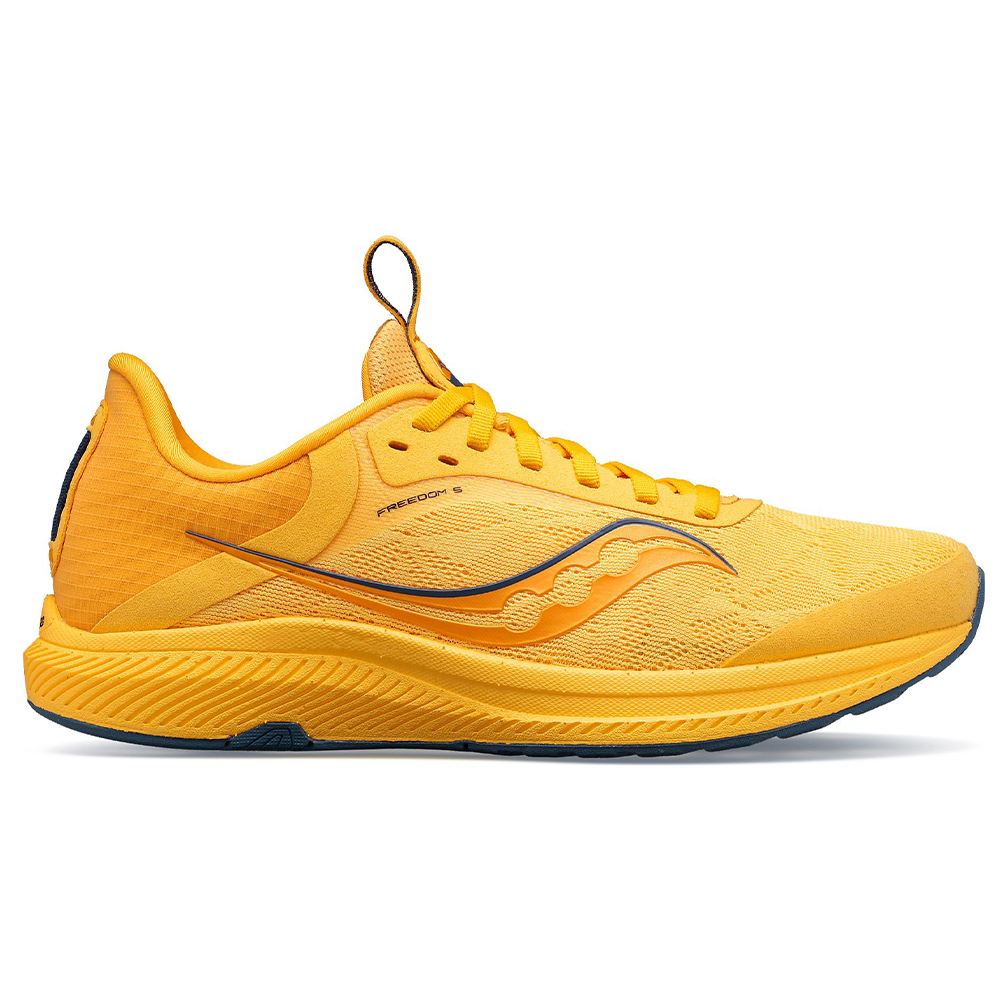 Women's Saucony Freedom 5, Gold/Basin, 7 B Medium