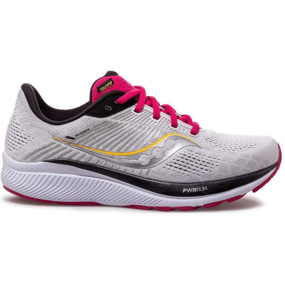 Women's Saucony Guide 14, Alloy/Cherry, 8 B Medium