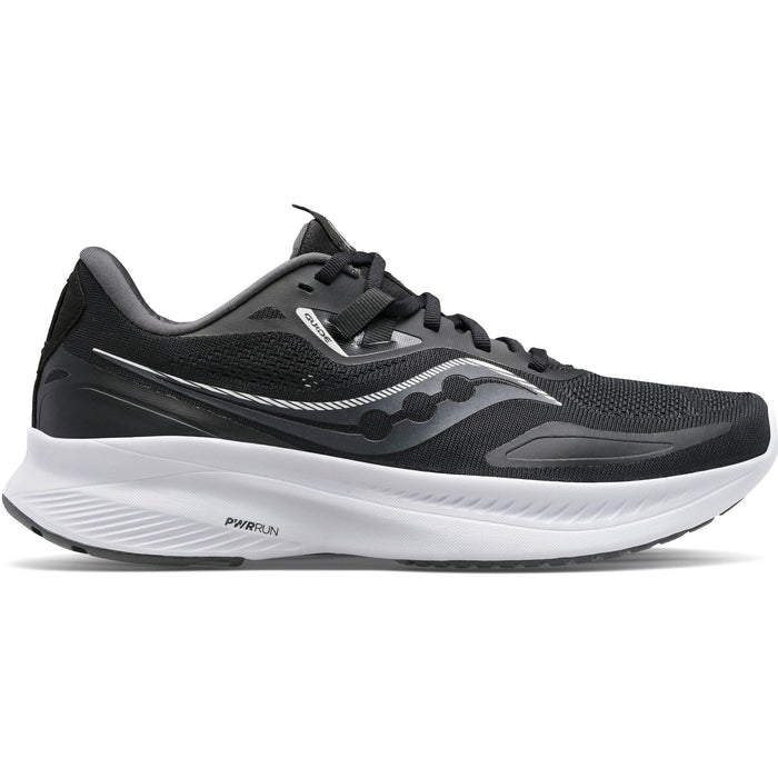 Women's Saucony Guide 15, Black/White, 5 D Wide