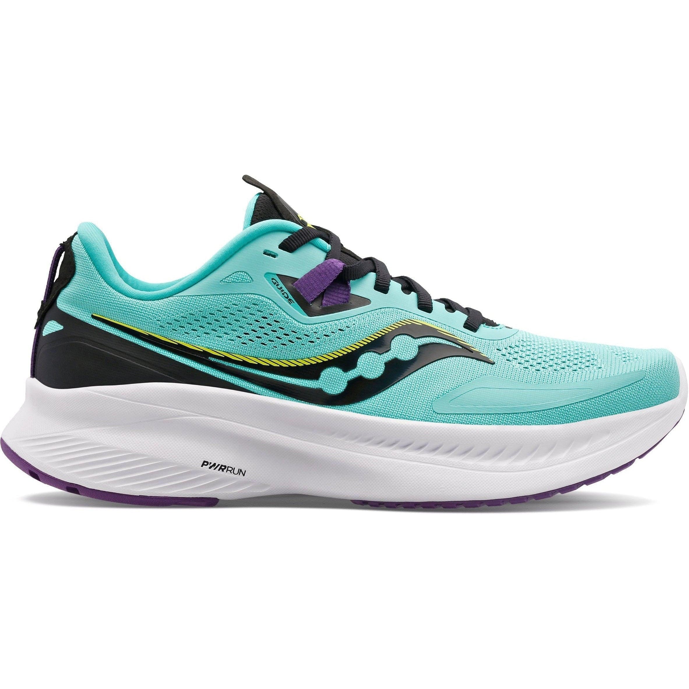Women's Saucony Guide 15, Cool Mint/Acid, 7.5 B Medium