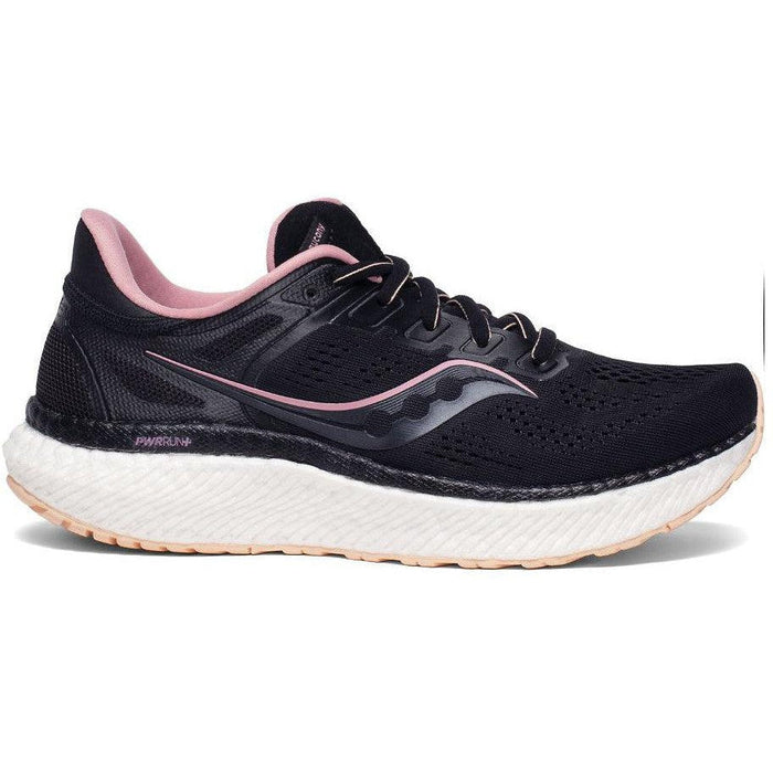 Women's Saucony Hurricane 23, Black/Rosewater, 8.5 B Medium